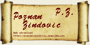 Poznan Zindović vizit kartica